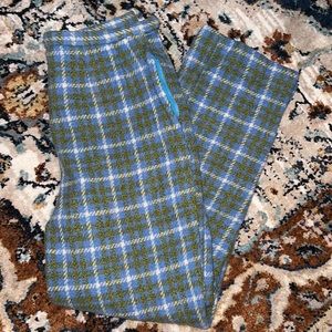 Wool Plaid Pants